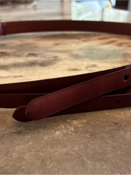 Like new Ralph Lauren Leather waist Belt with Silver-Tone Buckle -XL adjustable main image 7
